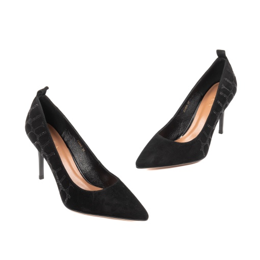 Pantofi eleganti dama, piele de antilopa, JICQ109-R147-Y540ZT 01-I - Img 2