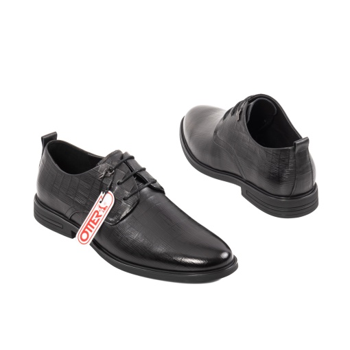 Pantofi Otter eleganti, piele naturala, E6L99399 01-N, negru - Img 3