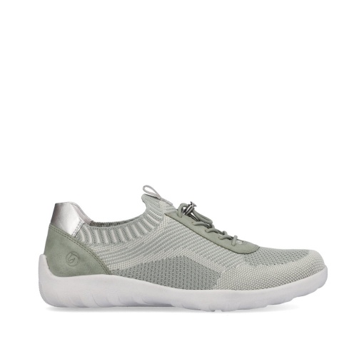 Pantofi sport damă Remonte R3518-52 - verde deschis, textil elastic, talpă flexibilă - Img 4