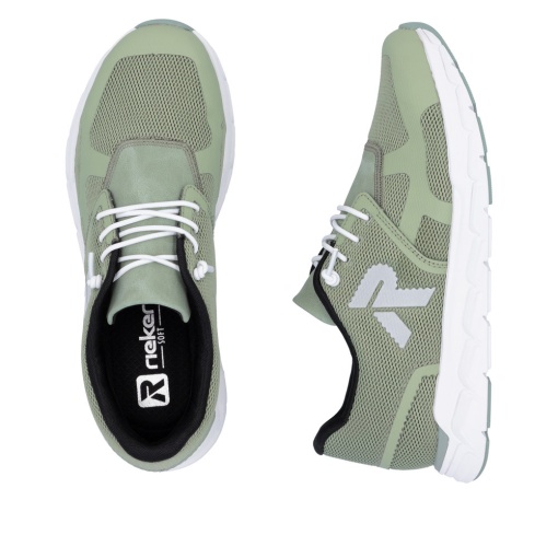 Pantofi sport damă Rieker M9000-52, verde pastel - Img 7