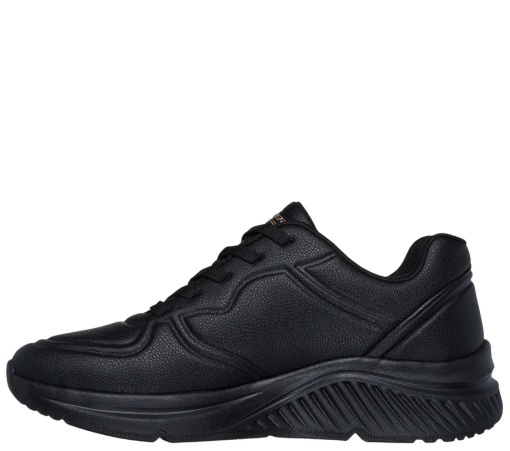 Pantofi sport damă Skechers BOBS Arch Comfort 117560-BBK, negri, piele ecologică - Img 2