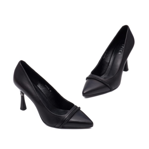 Pantofi stiletto dama HMHM20011B 01-N, negru - Img 2