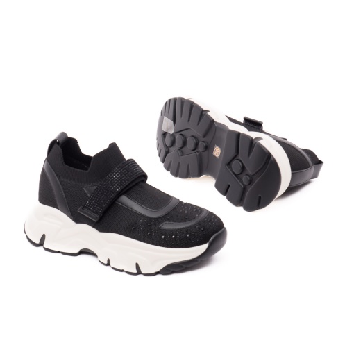 Pantofi vara dama PASS Collection, 2USL60006A 01-T din piele naturala, negru - Img 4