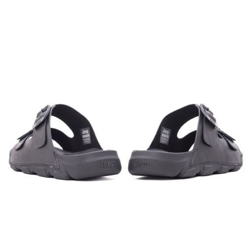 Papuci barbati din piele naturala, JEEP, DAYTONA JM61120A 062 BLACK, negru - Img 6
