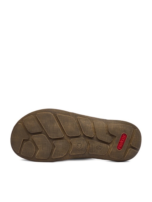 Papuci barbati din piele naturala, Rieker 22092-24, maro - Img 8
