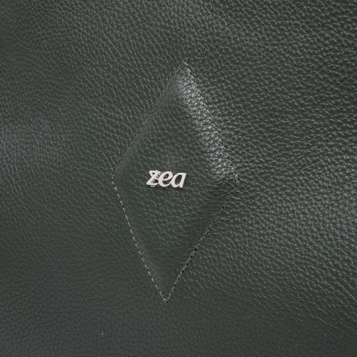 Poseta eleganta, piele naturala, M292, verde - Img 2