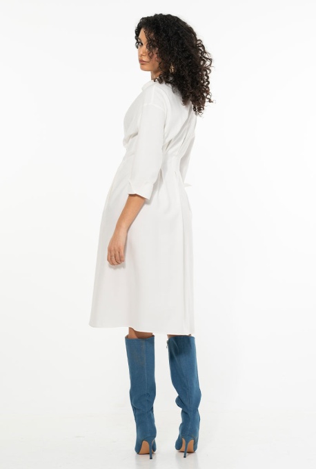 Rochie albă Adalya Hermosa – croi amplu - Img 8