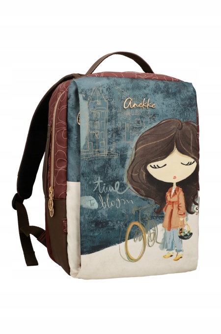 Rucsac damă TRAVEL TULIP din material textil, Anekke 43575-001 Multicolor - Img 2