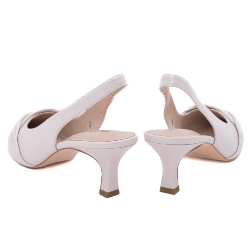Saboti dama din piele naturala, Caprice, 9-29600-46 143 OFFWHITE PERL, bej - Img 6