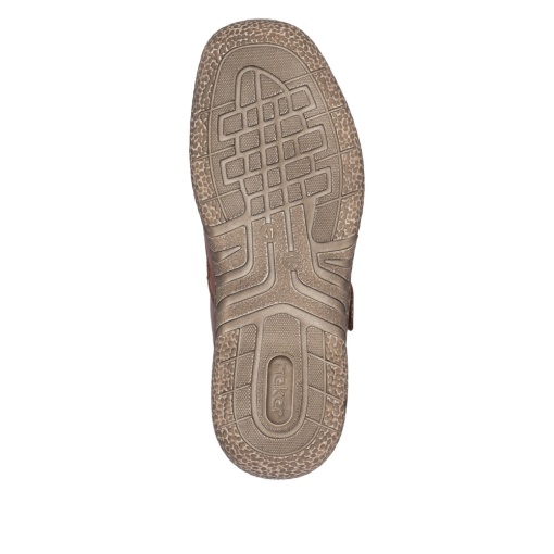 Sandale bărbătești casual, Rieker 03578-24 din piele naturala, maro - Img 8