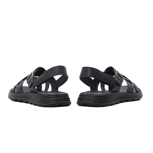 Sandale barbati din piele naturala, Otter 28Z580018A 01-N, negru - Img 6