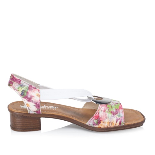 Sandale casual dama cu aspect floral, 62662-90 - Img 7