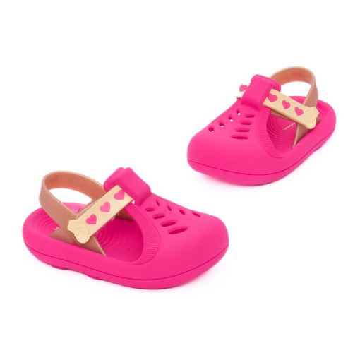 Sandale copii din cauciuc, Ipanema, 9B83689-BE102 10-K, roz multicolor - Img 2