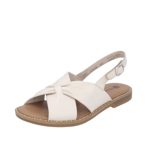 Sandale dama casual, Remonte D3674-60 din piele naturala, crem - Img 2