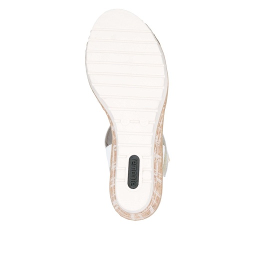 Sandale dama casual, Remonte R6266-80 din piele naturala, alb - Img 8