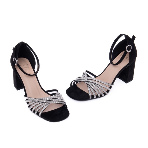 Sandale dama din material sintetic, Epica, 8VH1884-Q2600 01-S, negru - Img 2