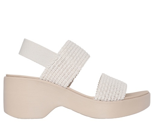 Sandale dama din material sintetic, Skechers CALI DAY 119413 OFWTOFF WHIT, alb - Img 4
