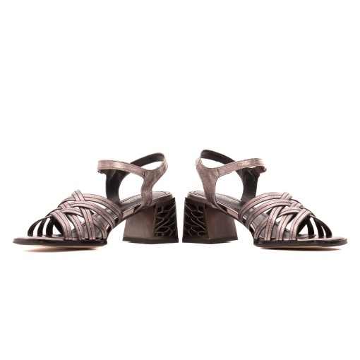 Sandale dama din piele naturala, Epica Z9L177-A629-ZP279TH 17-N, bronz - Img 5
