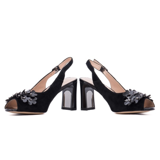 Sandale dama din piele naturala intoarsa, Epica K3K380040B 01-I, negru - Img 5