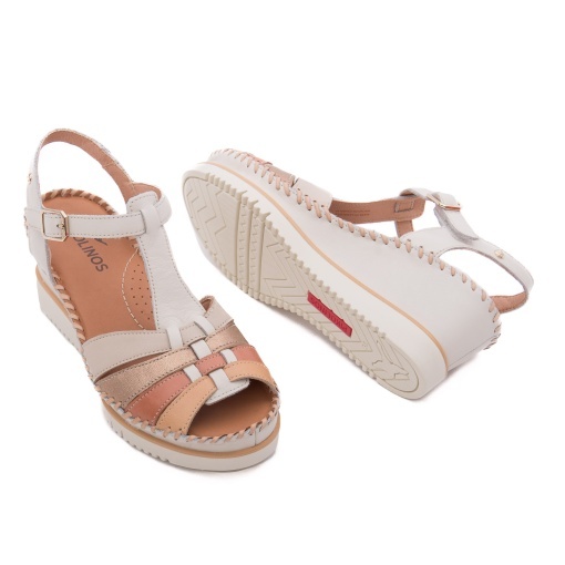 Sandale dama din piele naturala, Pikolinos AGUADULCE W3Z-1836C1, bej - Img 3