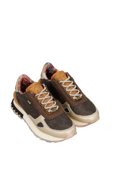 Sneakers damă din piele Anekke Lisboa 433 Brown - Img 5