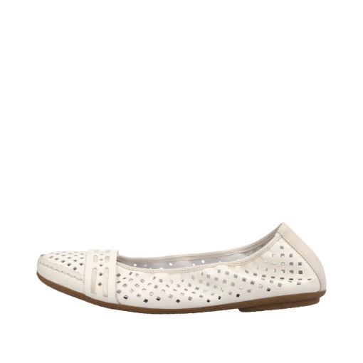 Balerini dama din piele naturala, Rieker 41430-60, bej - Img 6