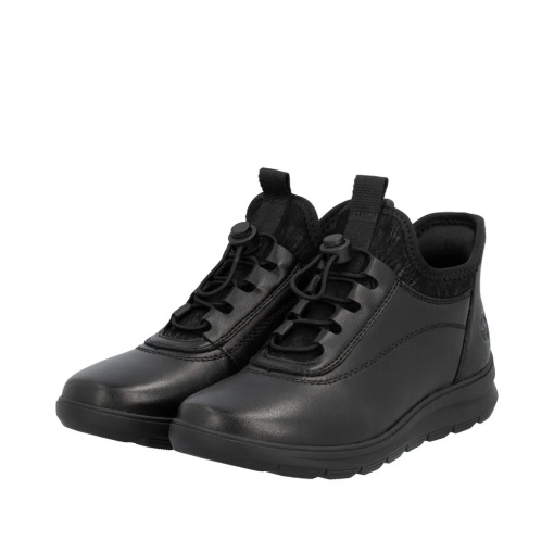 Botine casual din piele naturală Rieker Z0057-00 - Img 7