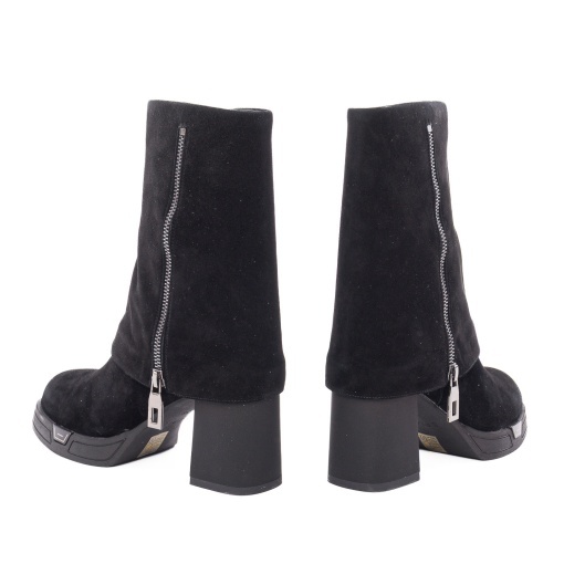 Botine dama din piele intoarsa, Epica 1CN90017A 01-I, negru - Img 6