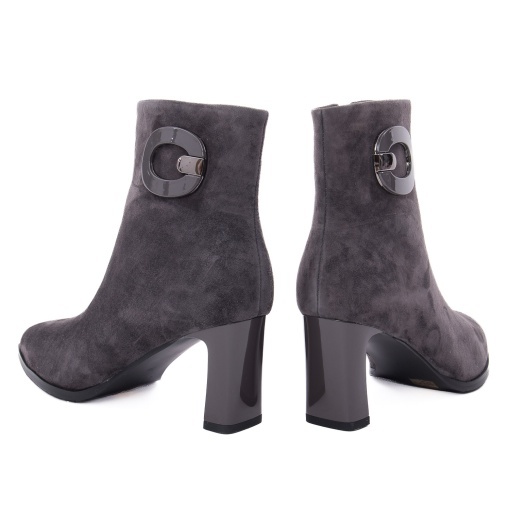 Botine dama din piele intoarsa, Epica 1K390003A 51-I, gri inchis - Img 5