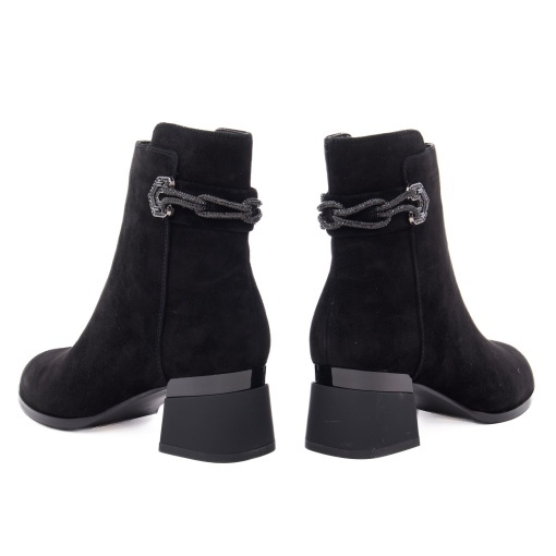 Botine dama din piele intoarsa, Epica 1K390005A 01-I, negru - Img 5