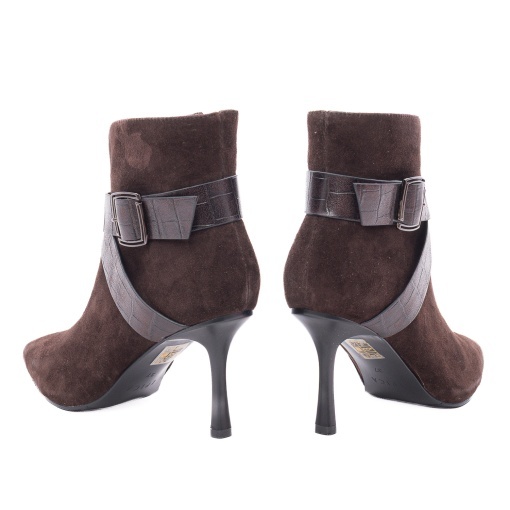 Botine dama din piele intoarsa, Epica 36B99-UM3575-YF245B2 02-I, maro - Img 5