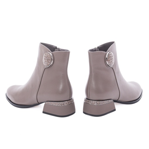 Botine dama din piele naturala, Epica 1JI90038C 14-N, gri - Img 6
