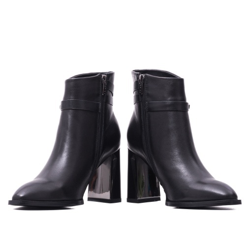 Botine dama din piele naturala, Epica, JIJI70040B 01-N, negru - Img 5