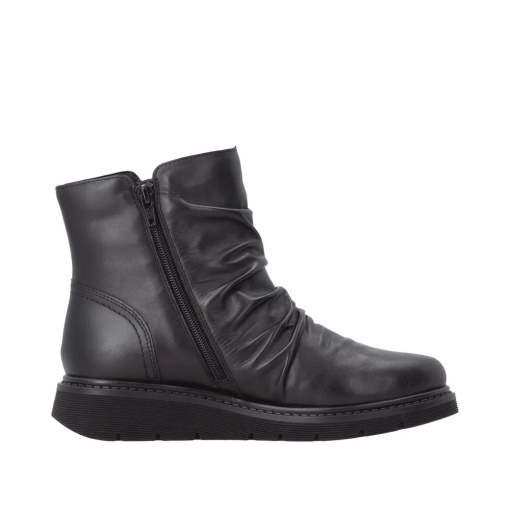 Botine dama din piele naturala, Remonte D3981-00, negru - Img 6