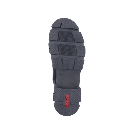 Botine dama din piele naturala, Rieker Y7116-00, negru - Img 10