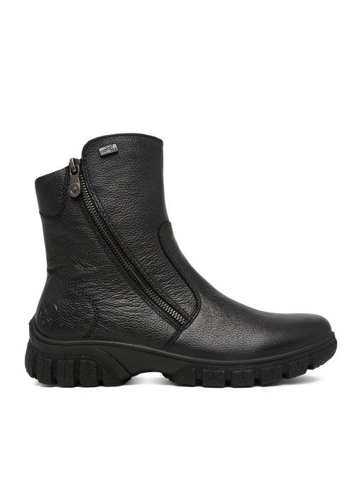 Botine dama din piele naturala, Rieker Z7263-00, negru - Img 7