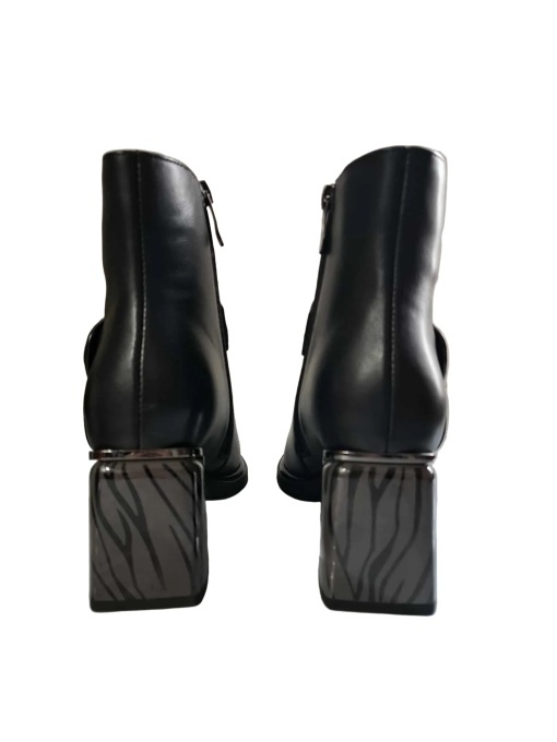 Botine dama Feeling piele naturala 25-165-02, negru - Img 8