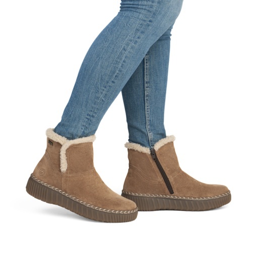Botine dama Remonte D4A73-24, coniac - imagine 3