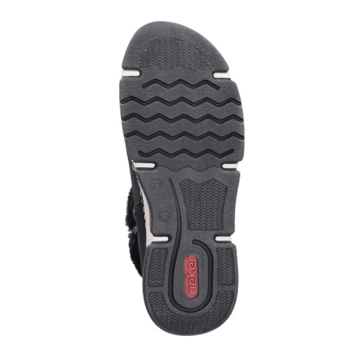 Botine dama Rieker 45966-01, negru - talpa exterioară
