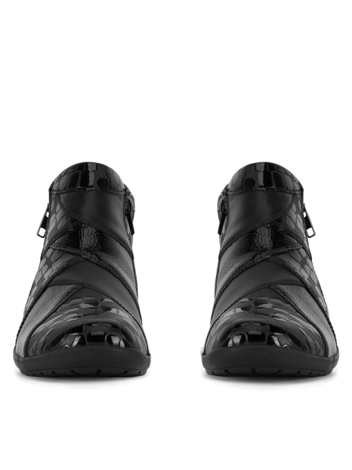 Botine Remonte Negru Lucios R7674-04 - Img 4