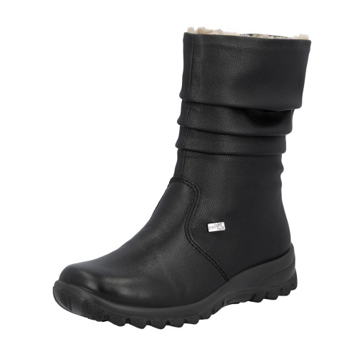 Cizme Dama Rieker Z7171-02 Negre | Piele eco &amp; Interior imblanit | Confort Antistress - Img 2