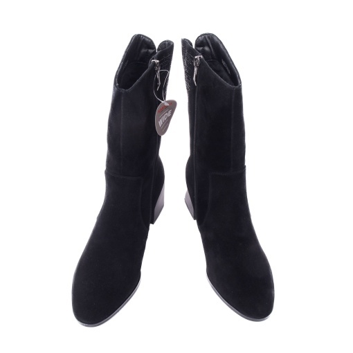 Cizmulite dama din piele intoarsa, Karisma JG101-8-952-N208 01-I, negru - Img 8