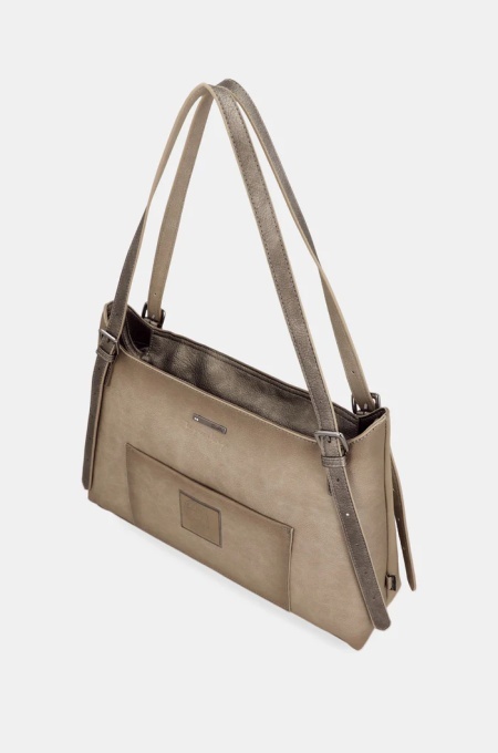 Geanta eleganta din piele ecologica, Anekke 43632-453 Taupe Multicolor - Img 8