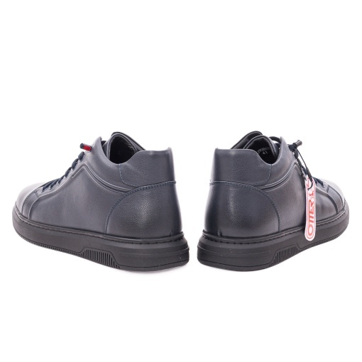 Ghete barbati din piele naturala, Otter 1CJ90017B 42-N, bleumarin - Img 5