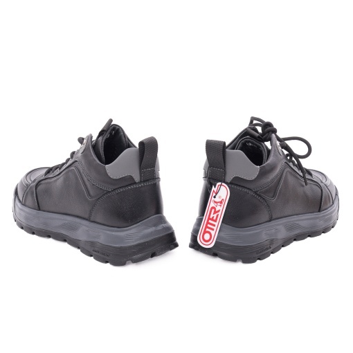 Ghete barbati din piele naturala, Otter 1CJ90019A 01-N, negru - Img 5