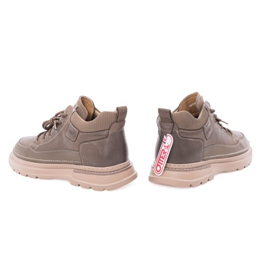 Ghete barbati din piele naturala, Otter 1E670008C 40-N, maro kaki - Img 6
