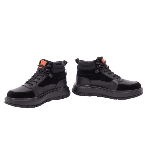 Ghete barbati din piele naturala, Otter 1E690018A 01-N, negru - Img 3