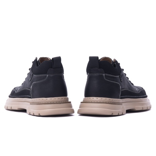 Ghete barbati din piele naturala, Otter, E6E670008A 01-N, negru - Img 6