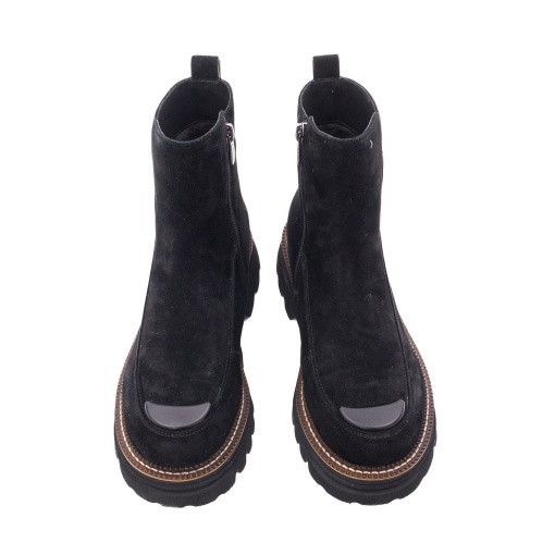 Ghete dama din piele intoarsa, Epica 3A629-M1161B-S10 01-I, negru - Img 4
