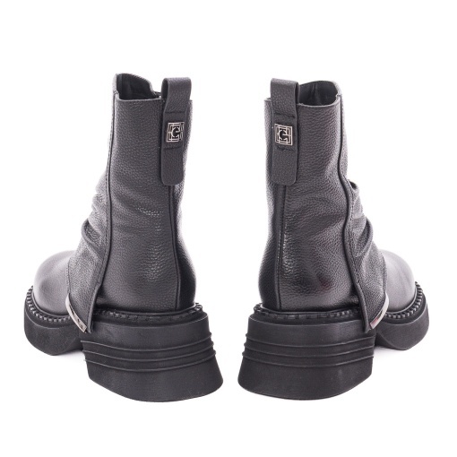 Ghete dama din piele naturala, Epica 3A691-M1162B-F626 01-N, negru - Img 5